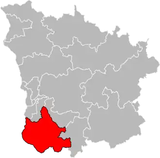 Locatie van het kanton