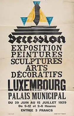 Affiche voor de Salon de Secession (1929)