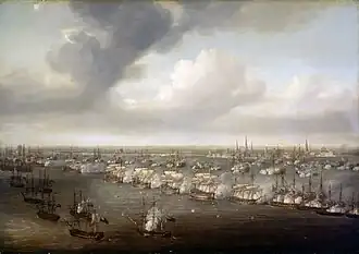 De Zeeslag bij Kopenhagen, 2 april 1801 (vroeg 19e eeuw), National Maritime Museum
