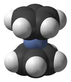 Molecuulmodel van nikkeloceen