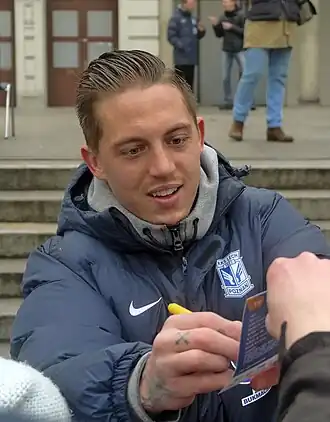 Bille Nielsen in 2017 als speler van Lech Poznań