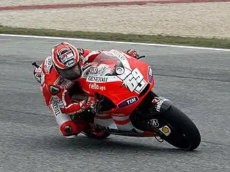 Nicky Hayden op de Ducati, 2011