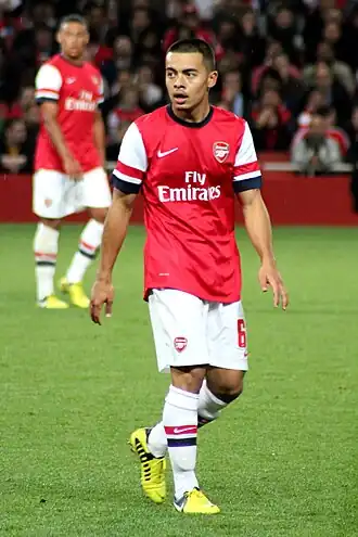 Yennaris in 2012 als speler van Arsenal