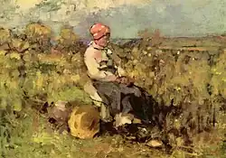 Oude vrouw uit Brolles