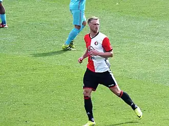 Jørgensen in 2017 als speler van Feyenoord