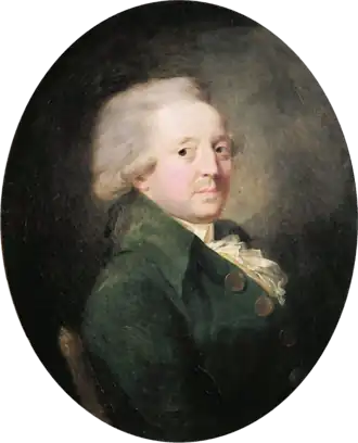 Nicolas de Condorcet op een schilderij van Jean-Baptiste Greuze