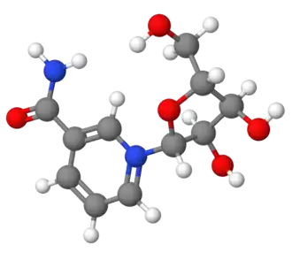 Molecuulmodel van nicotinamideriboside