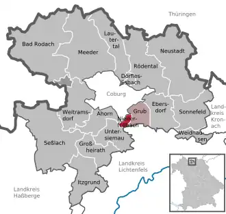 Kaart van Niederfüllbach