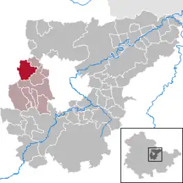 Kaart van Niederzimmern