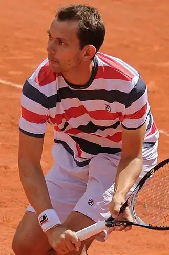Frederik Nielsen tijdens Roland Garros 2019