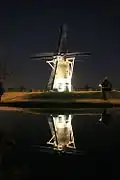 De molen bij nacht