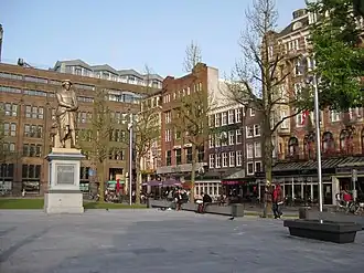 Het Rembrandtplein na de herprofilering van 2009