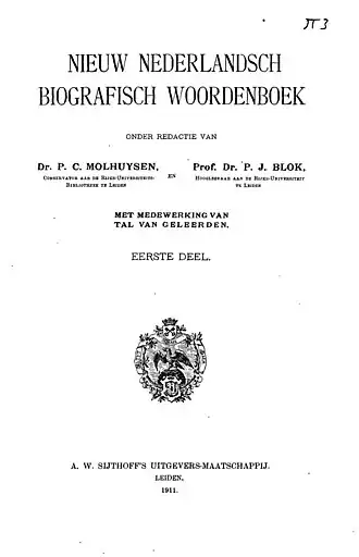 Titelpagina deel 1 (1911)