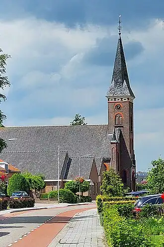 De Hervormde Kerk of Grote Kerk te Nijkerkerveen.