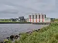 Sluizencomplex gezien vanaf de Westerwoldse Aa zijde (2013)