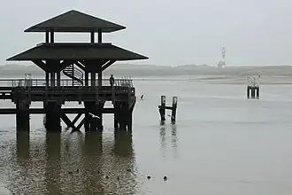 Zicht op de IJzemonding.