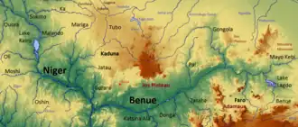 Kaart van Josplateau