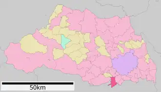 Situering van Niiza in de prefectuur Saitama