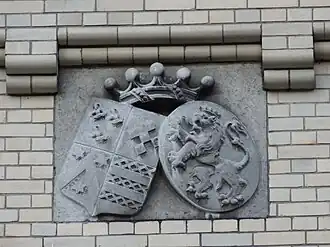 Alliantiewapen aan de gevel