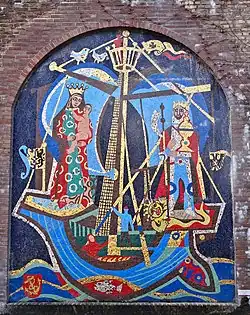 Mozaïek Moeder Gods als beschermer van de schippers (1966)