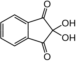 Structuurformule van ninhydrine