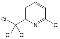 Structuurformule van nitrapyrine