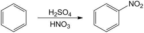 Nitrering van benzeen