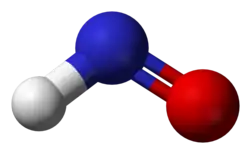 Molecuulmodel van nitroxyl