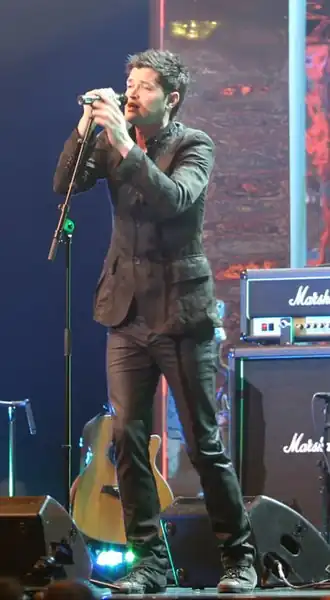 Danny O'Donoghue tijdens het Nobel Peace Prize Concert in 2008