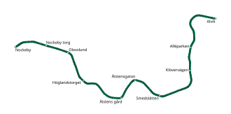 Tramlijn 12 op de kaart