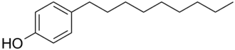 Structuurformule van nonylfenol