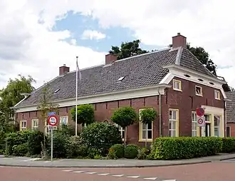 Hoofdstraat 1 (zuidoostzijde) in Noordbroek anno 2012