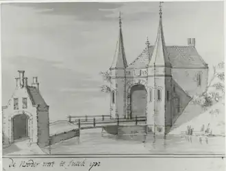 De poort in 1722.