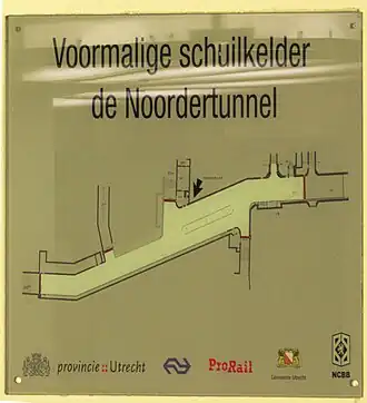 Plattegrond van de bunker.