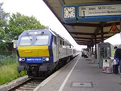 DE 2700 trekt een NOB Marschbahn-Express (2007)