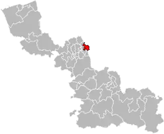 Locatie van het kanton