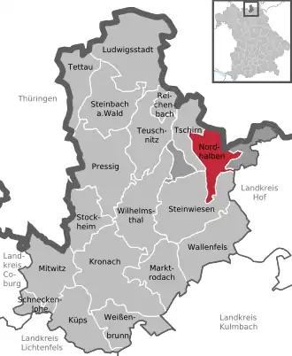 Kaart van Nordhalben