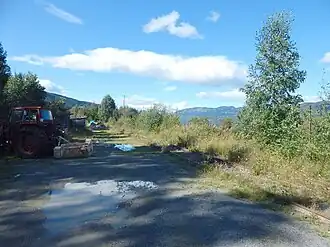 Locatie voormalig station in 2016 (foto: Jan-Tore Egge)