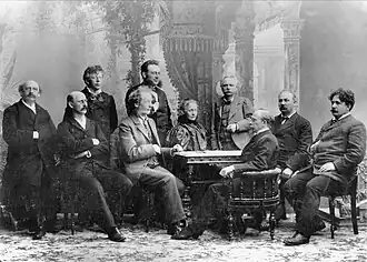 Cappelen, geheel links in Bergen 1898