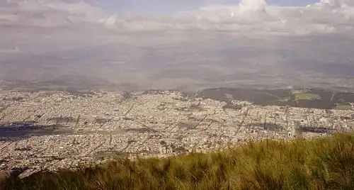 Quito gezien vanaf de Pichincha