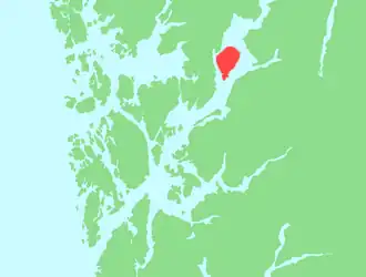 Kaart van Varaldsøy