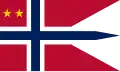 Vlag van de rang van majoor-generaal.