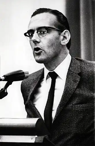 Notenboom als Tweede Kamerlid in 1968