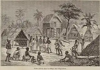 Tekening van Poeloegoedoe (1890)