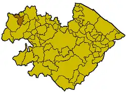 Locatie van Novafeltria in Rimini (RN)