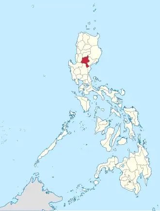 Locatie van Nueva Vizcaya in de Filipijnen