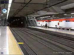 Sporen en perrons in de kuip uit 2008