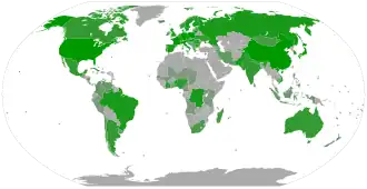 Landen met Esperanto-verenigingen