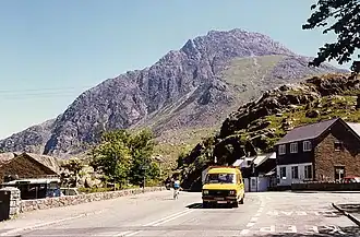 De berg Tryfan in Snowdonia is 915 meter hoog