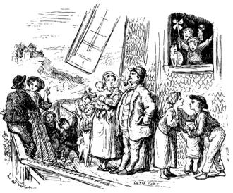 Illustratie De windmolen door Lorenz Frølich, 1871